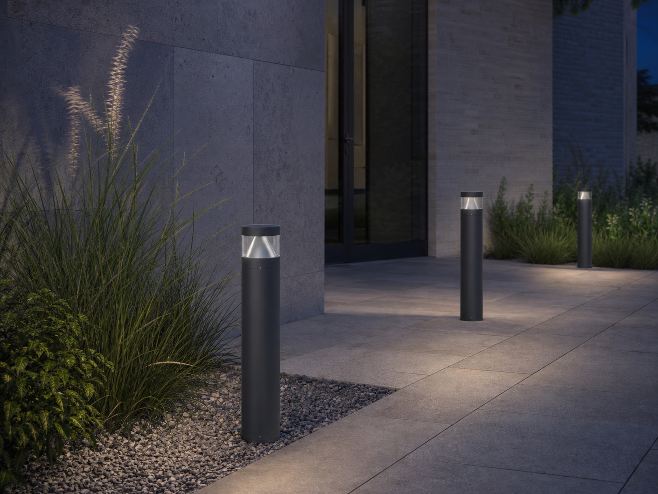 BL02 outdoor bollard application