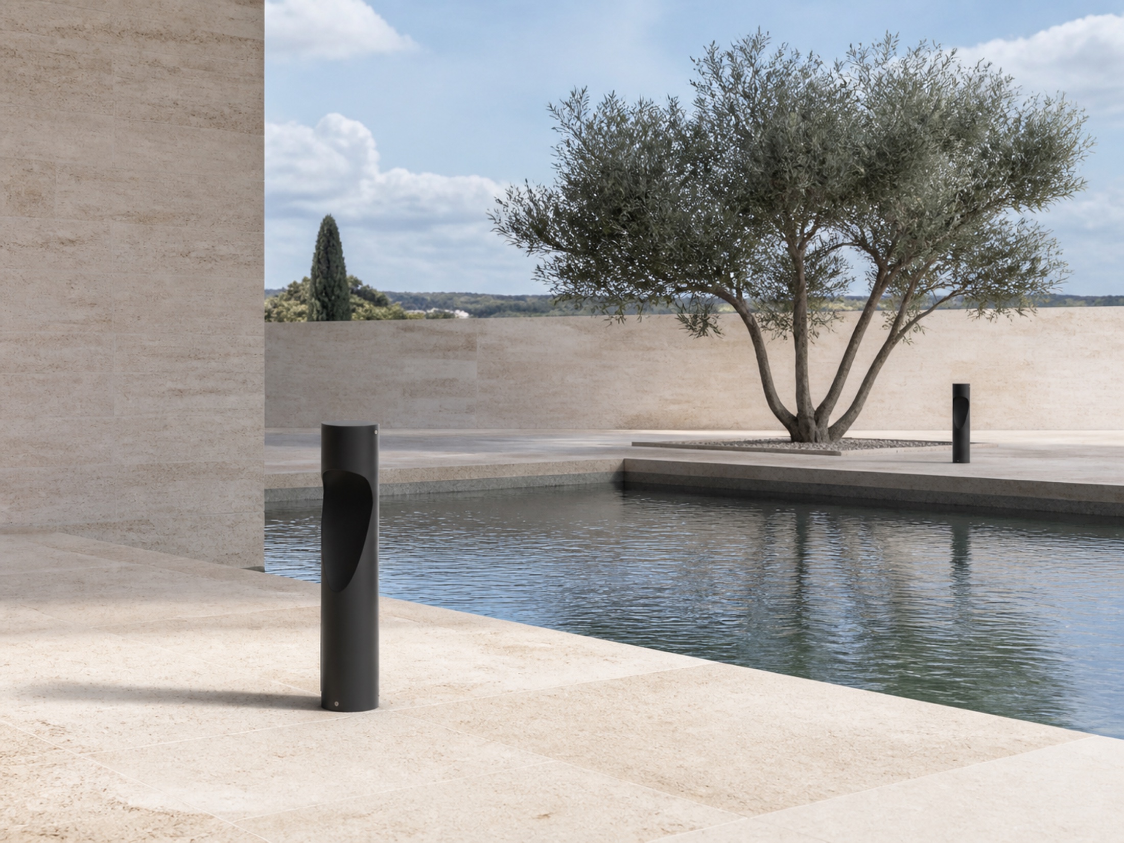 BL05 outdoor bollard application