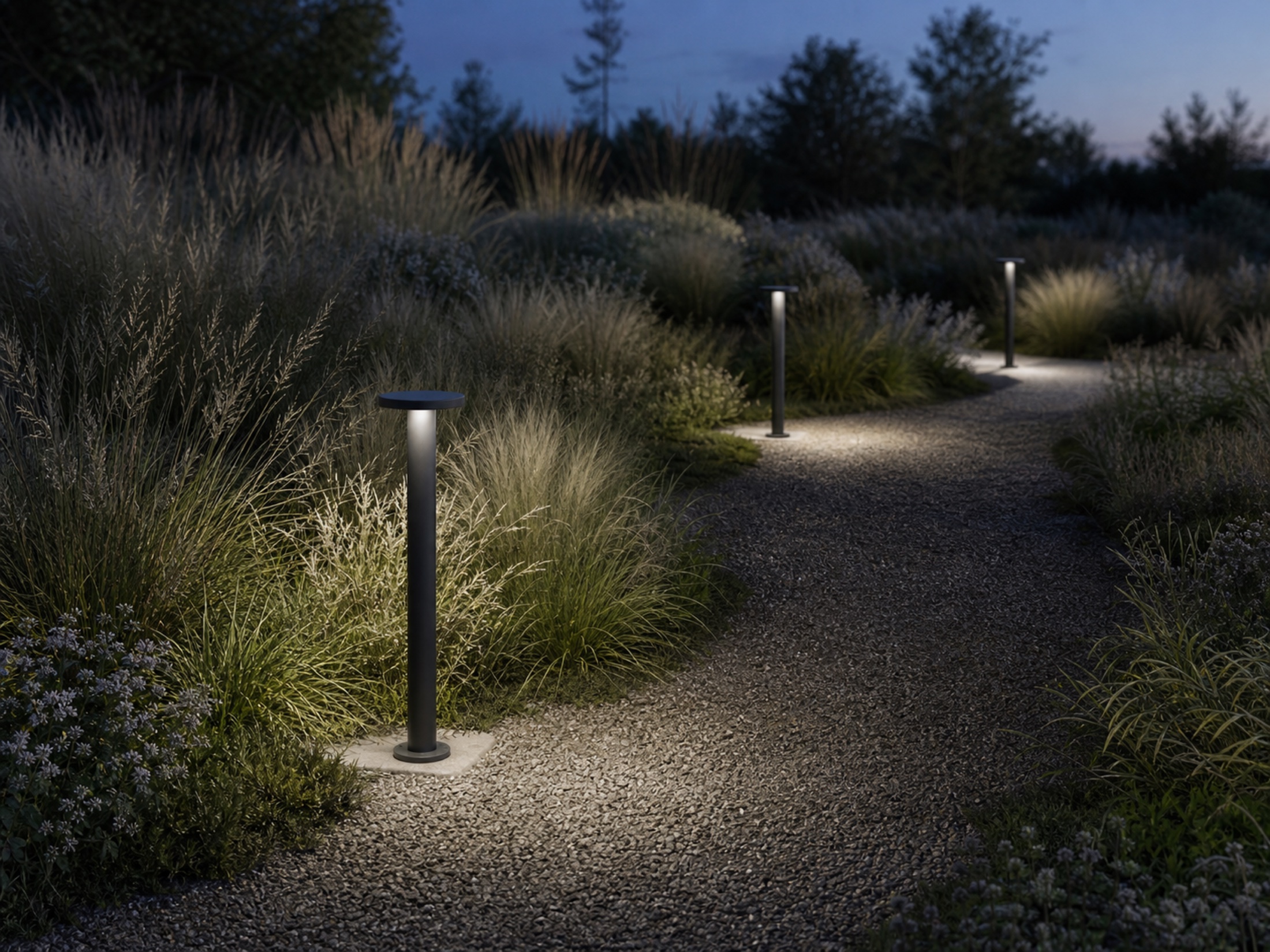 BL09 outdoor bollard application