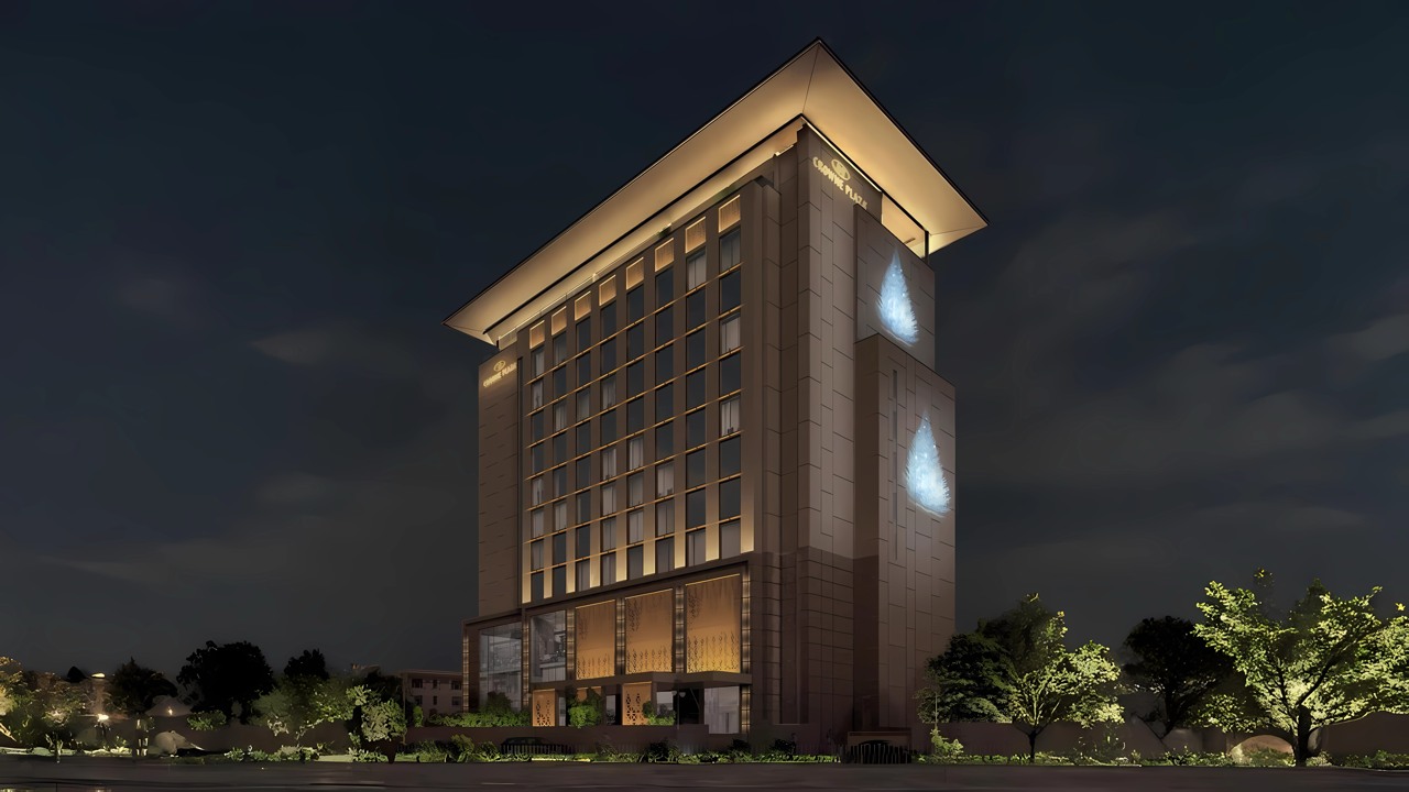 Exterior design rendering of Crowne Plaza Kathmandu Pulchowk