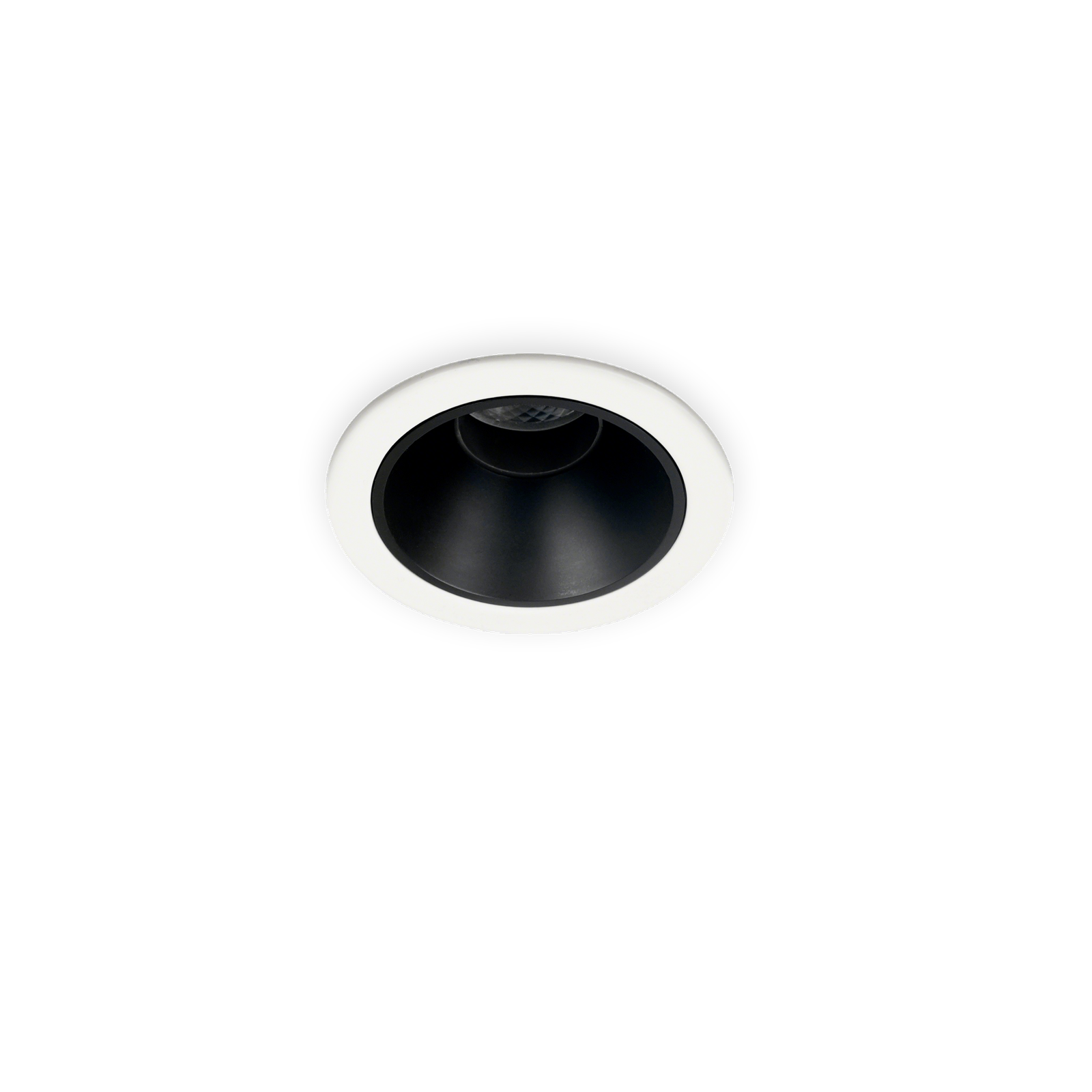 DK055A round recessed downlight installed view