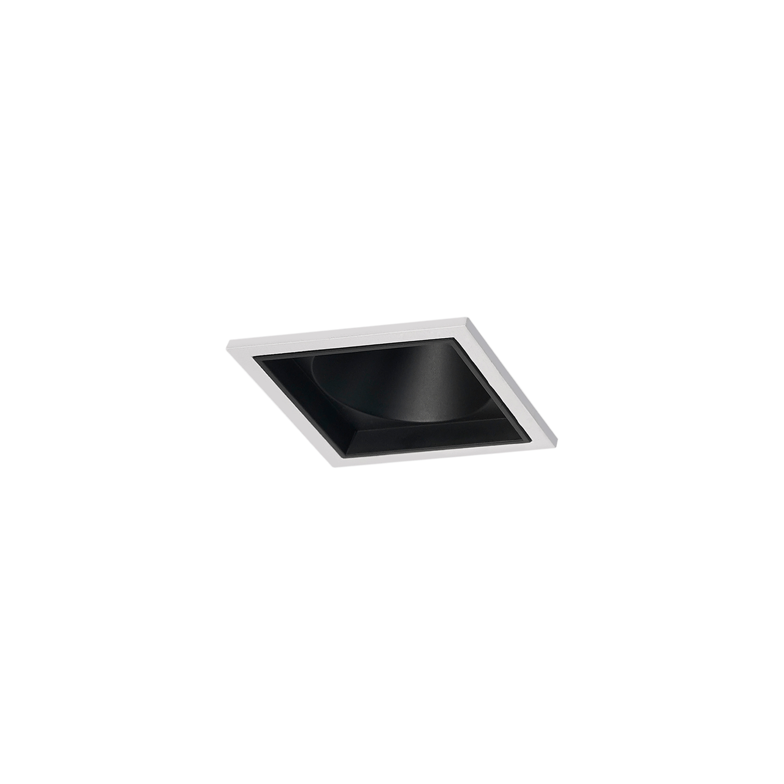 DK075B square recessed downlight installed view