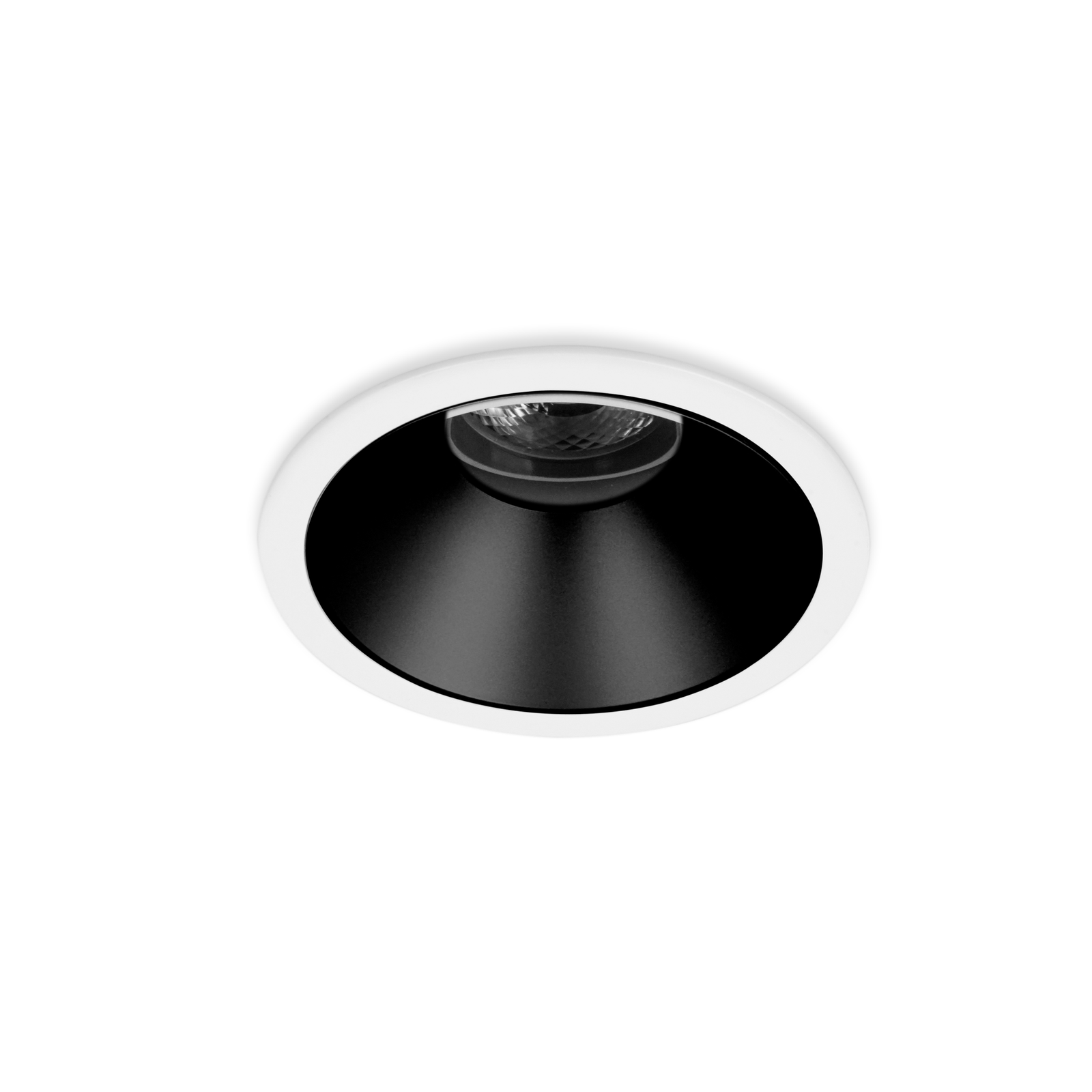 DK095A round recessed downlight installed view