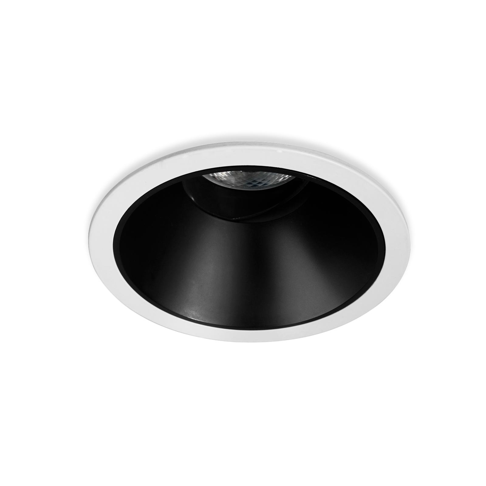DK125A round recessed downlight installed view