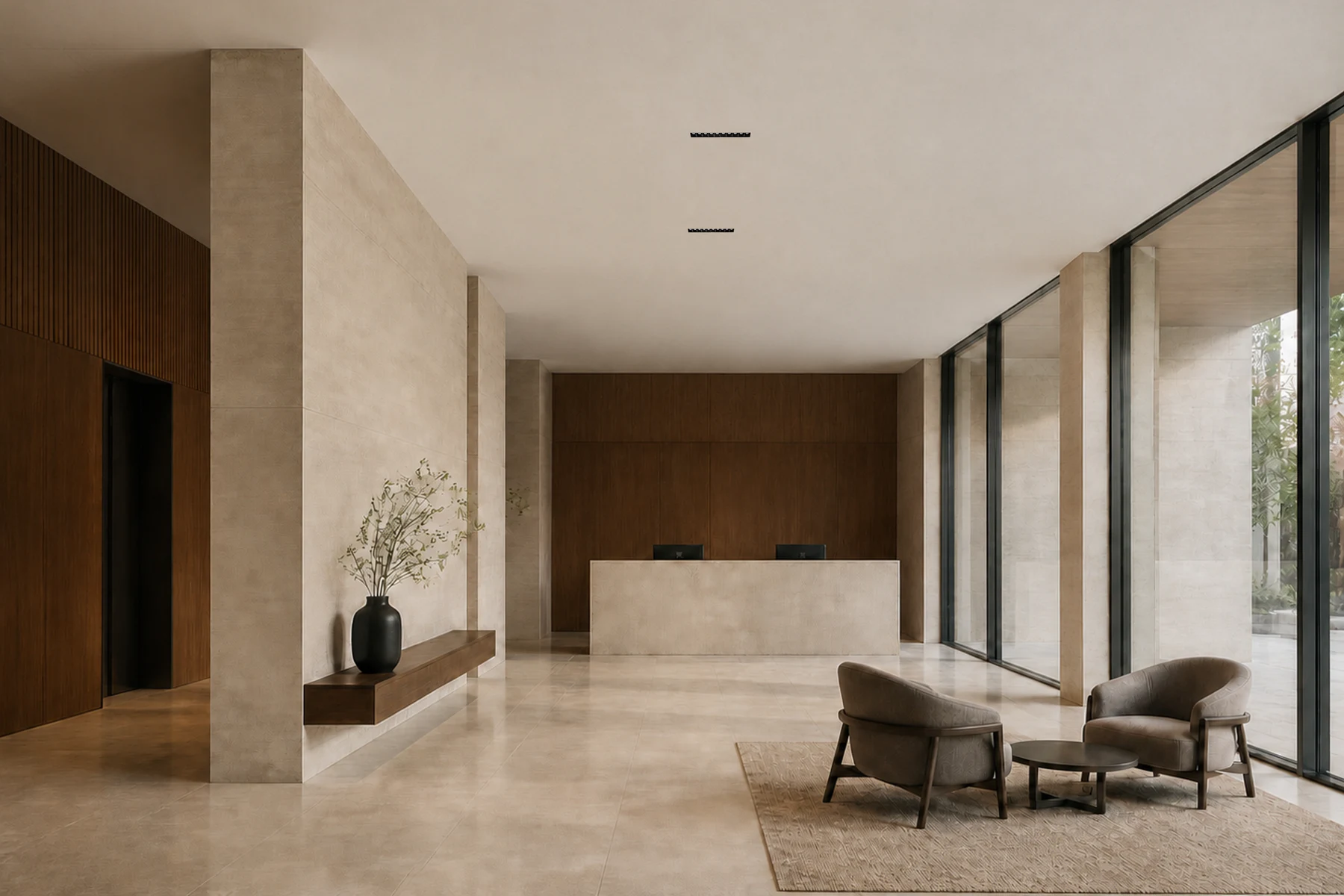 Blade Trimless family used for precise ambient lighting