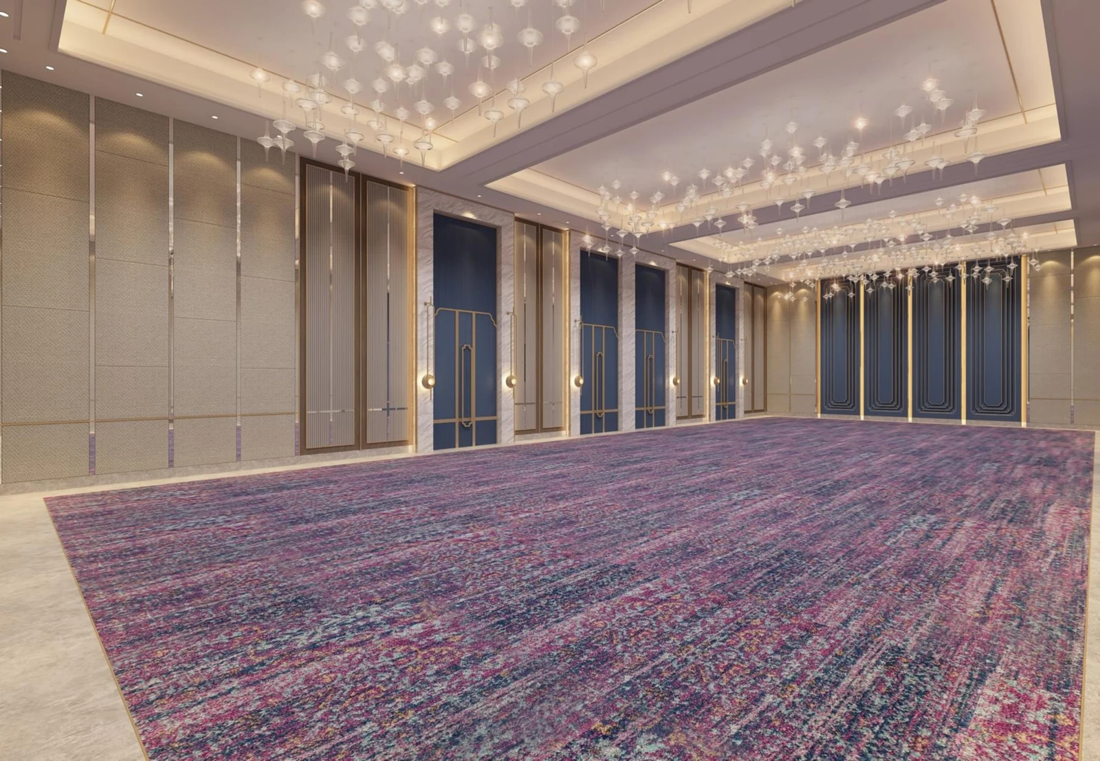 Function space interior design rendering