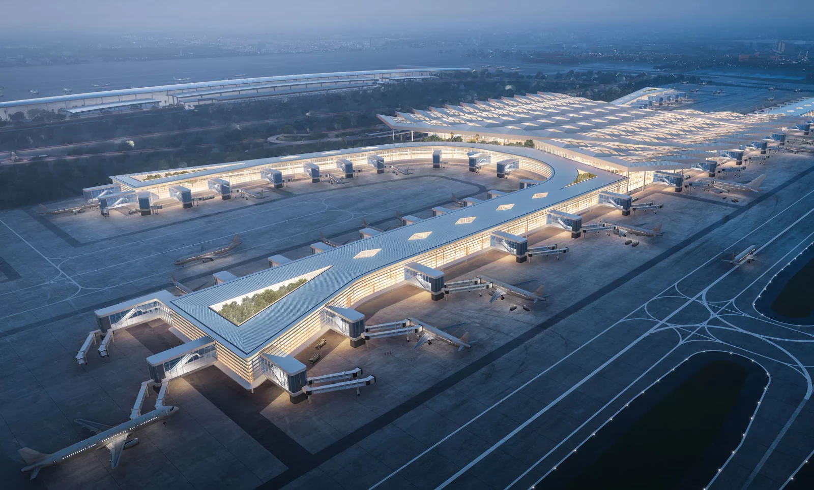 Soekarno Hatta International Airport lighting project in Jakarta