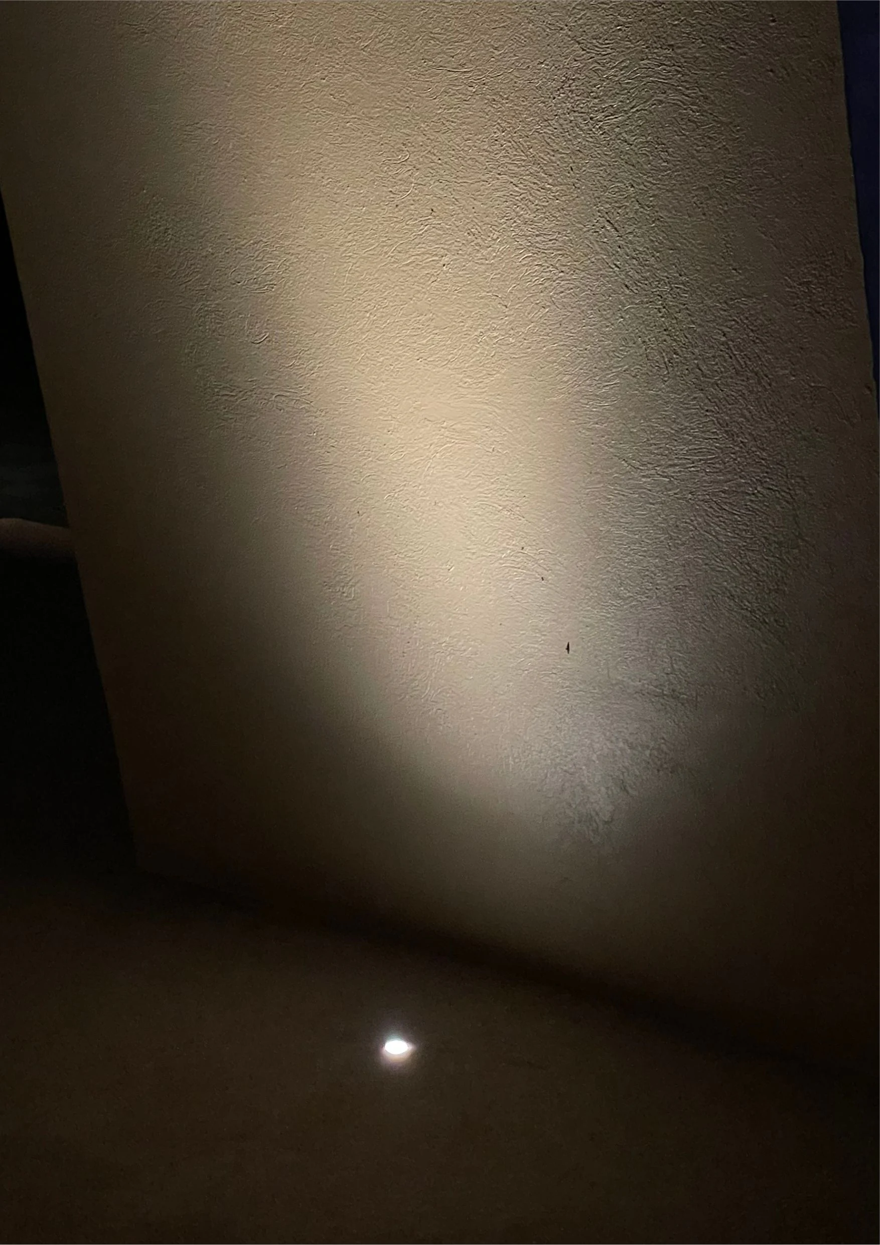 IG04 family application context with a recessed ground light washing a textured wall