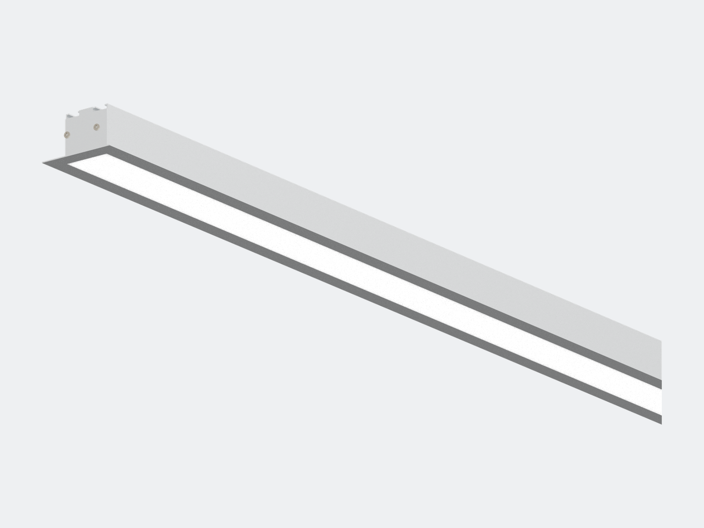 L2R white linear luminaire
