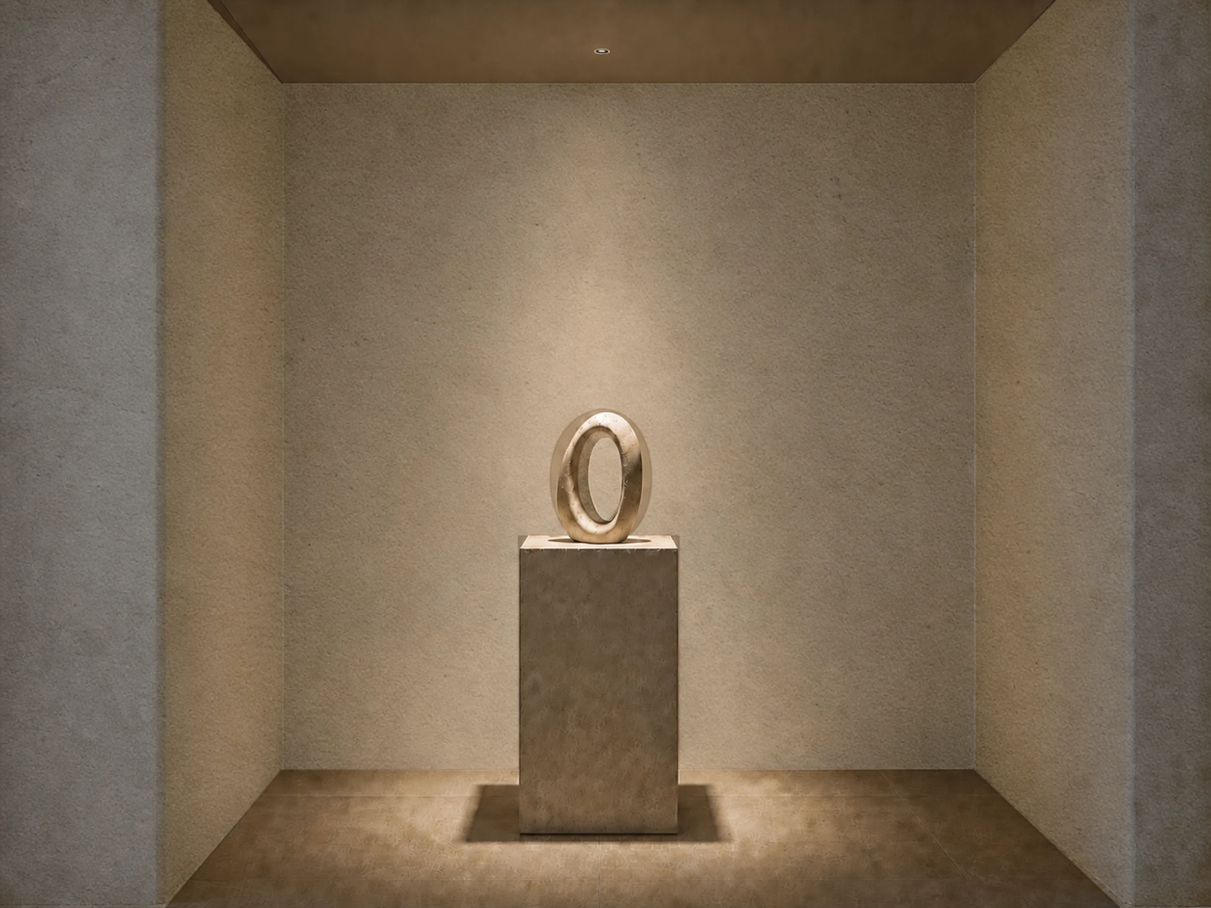 Pino XS recessed downlight used for a focused display