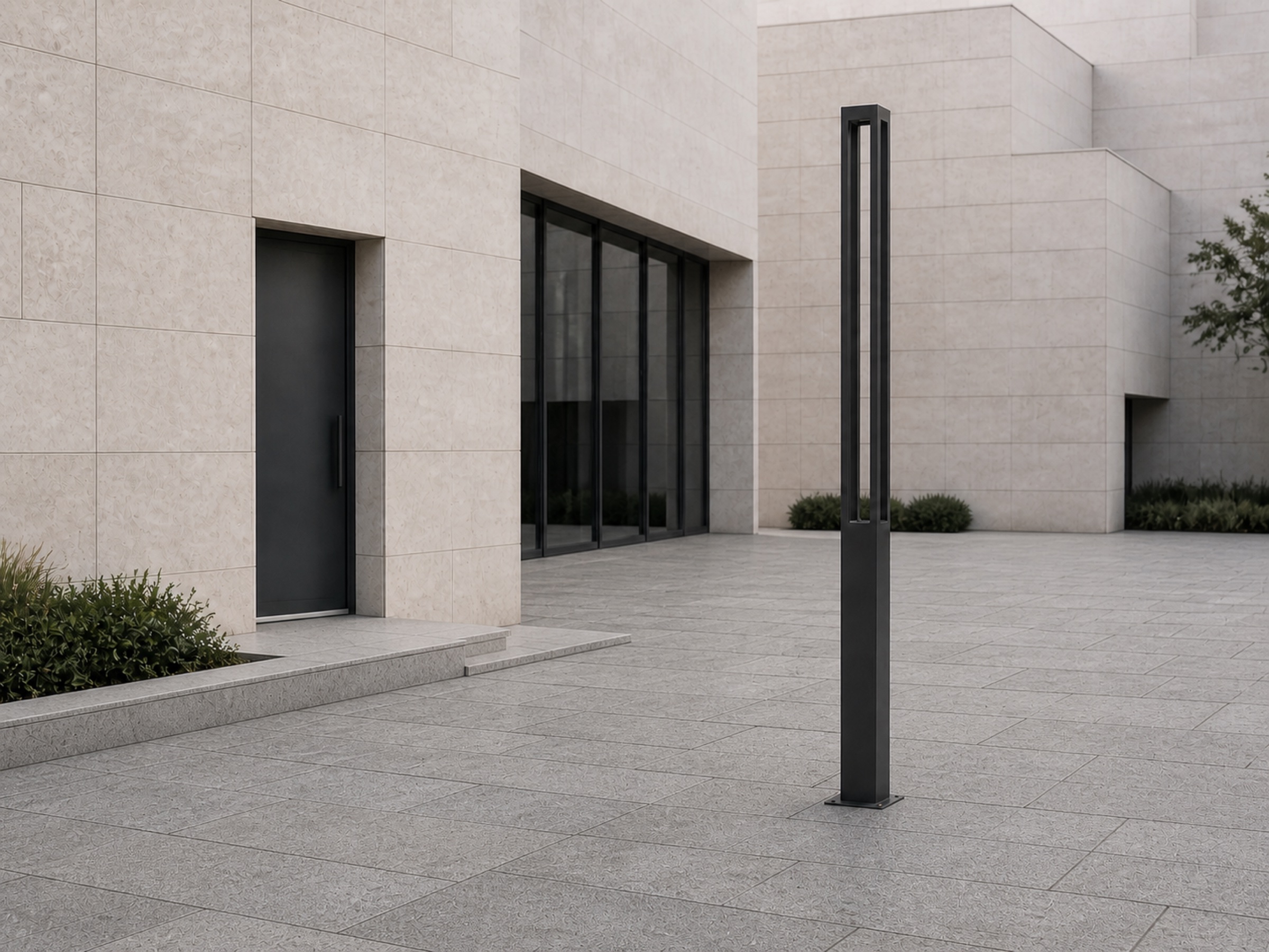 PT04 post-top light in an outdoor setting
