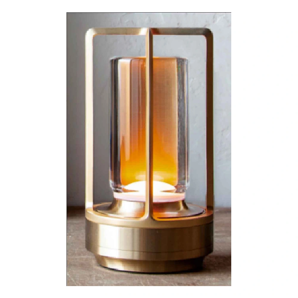 Framed rechargeable table lamp — drawing reference