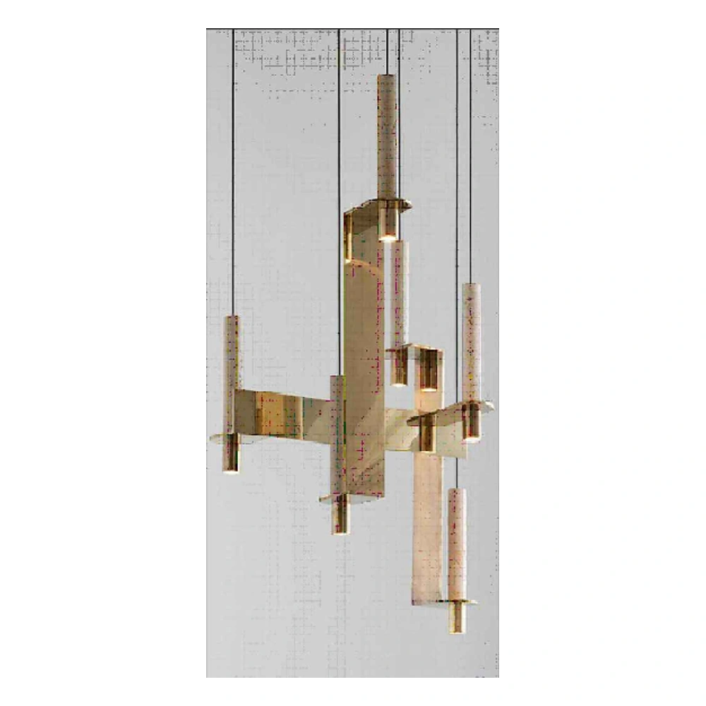 Travertine chandelier — drawing reference