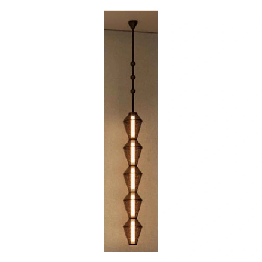 Geometric glass pendant — H2700 — drawing reference
