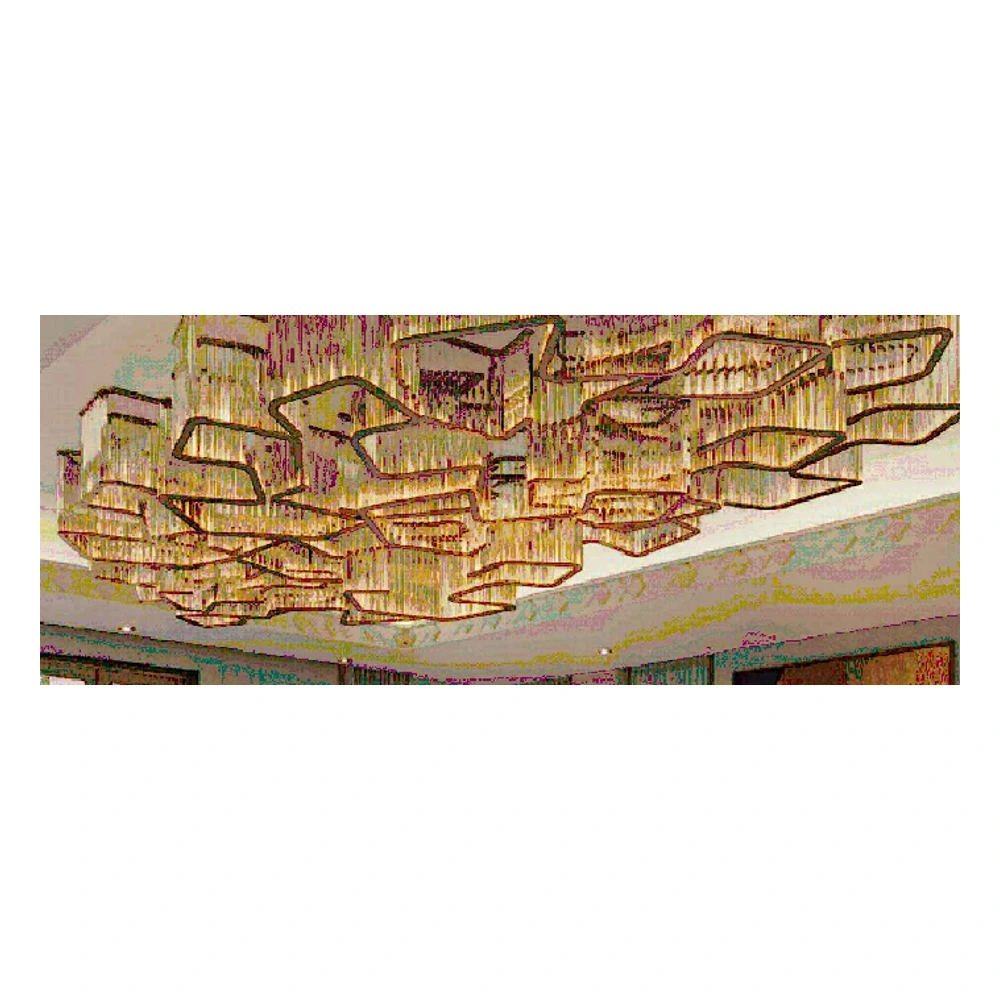 Triangular-glass chandelier — drawing reference