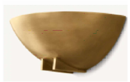 Half-bowl wall light drawing reference