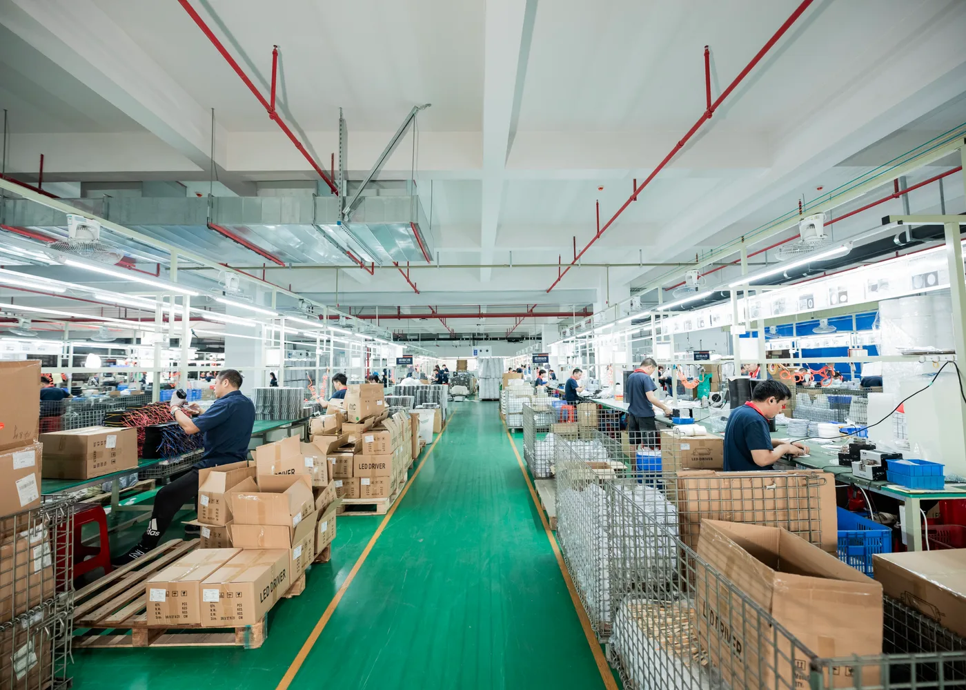 LEADIN and WOSEN lighting manufacturing workshop