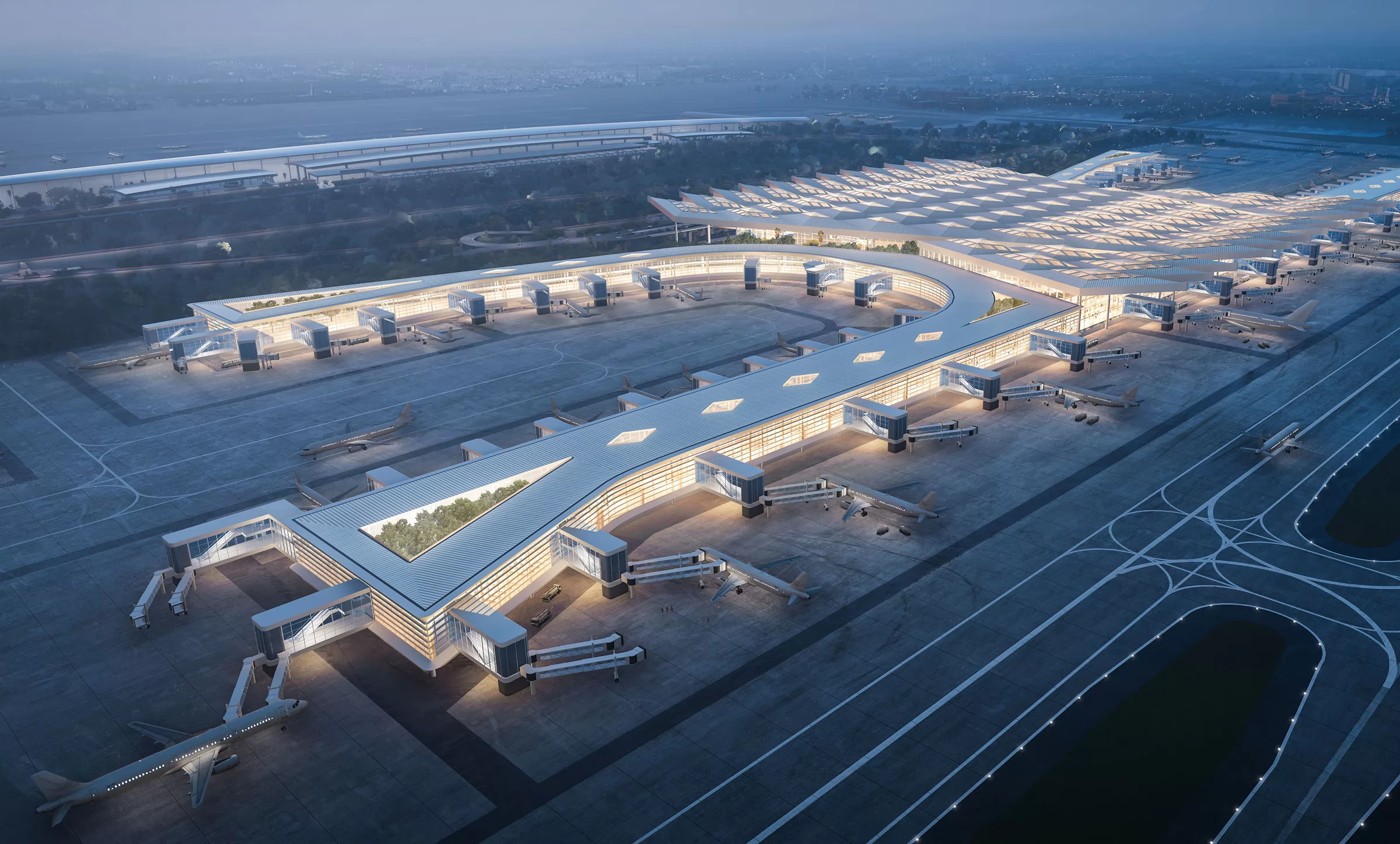 Soekarno Hatta International Airport in Jakarta, Indonesia