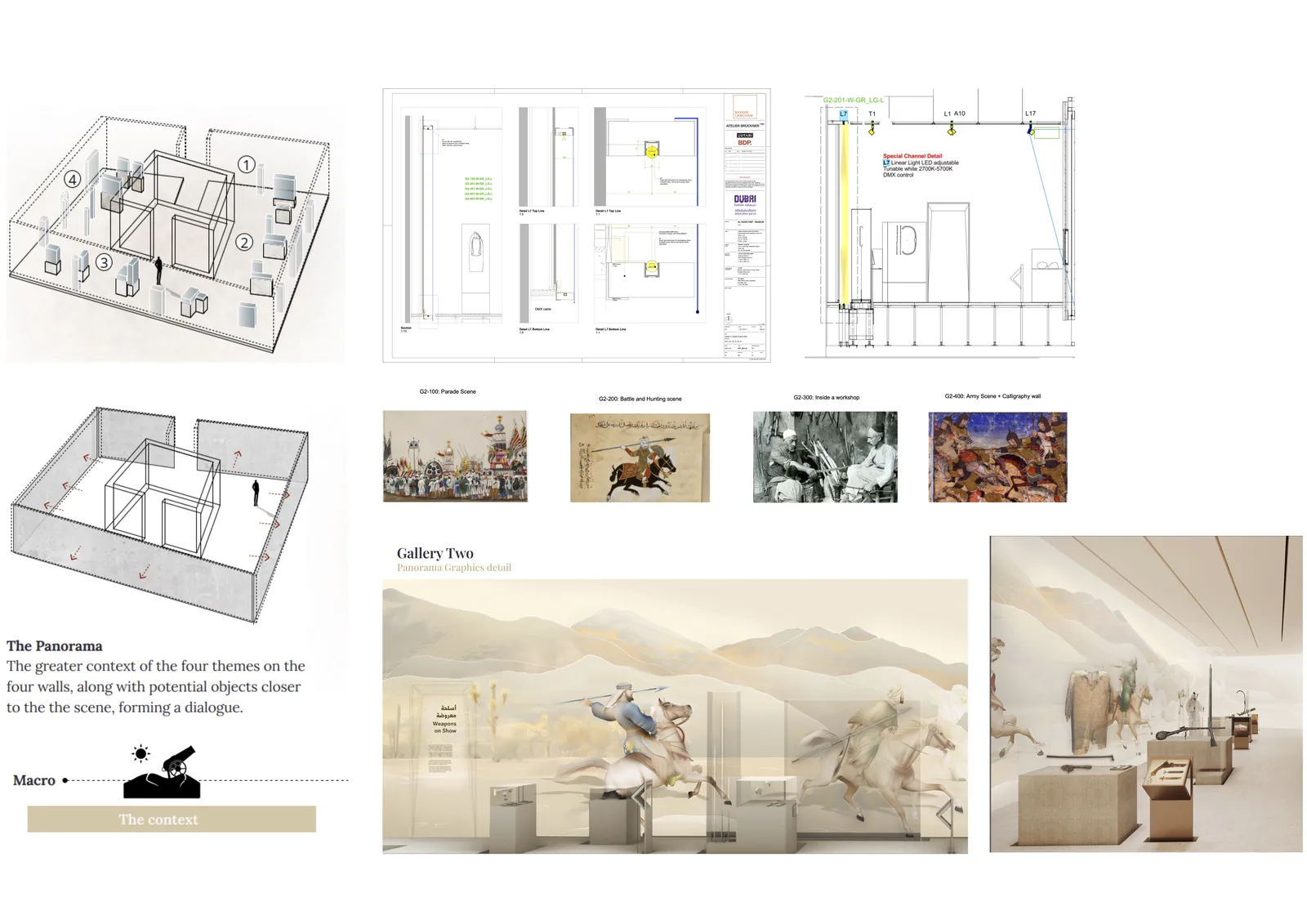 Lighting design presentation for Al Fahidi Fort