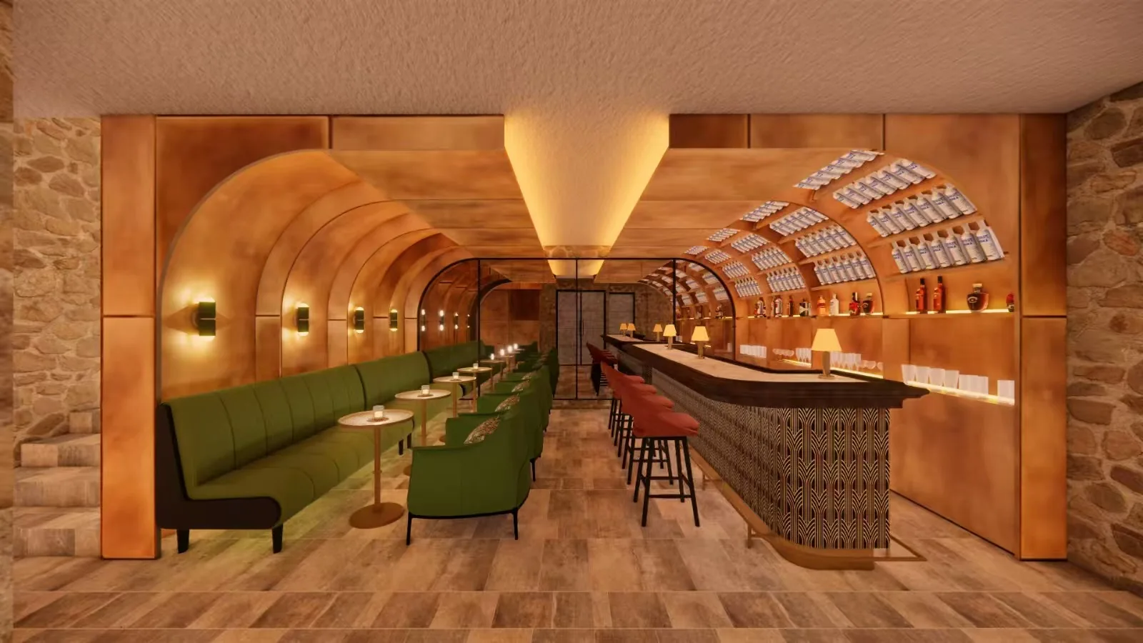 Restaurant lighting concept at K36 Budapest