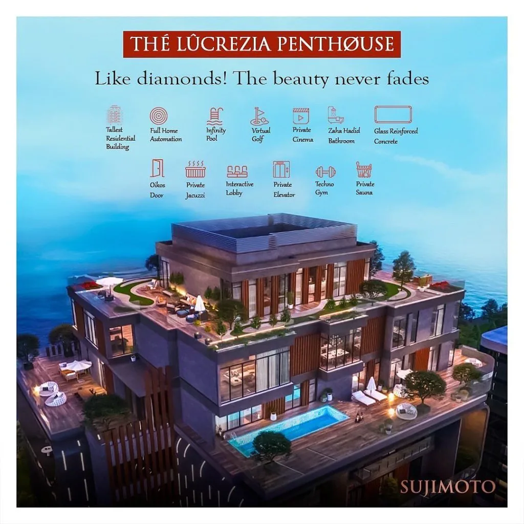 The Lucrezia penthouse and amenities concept