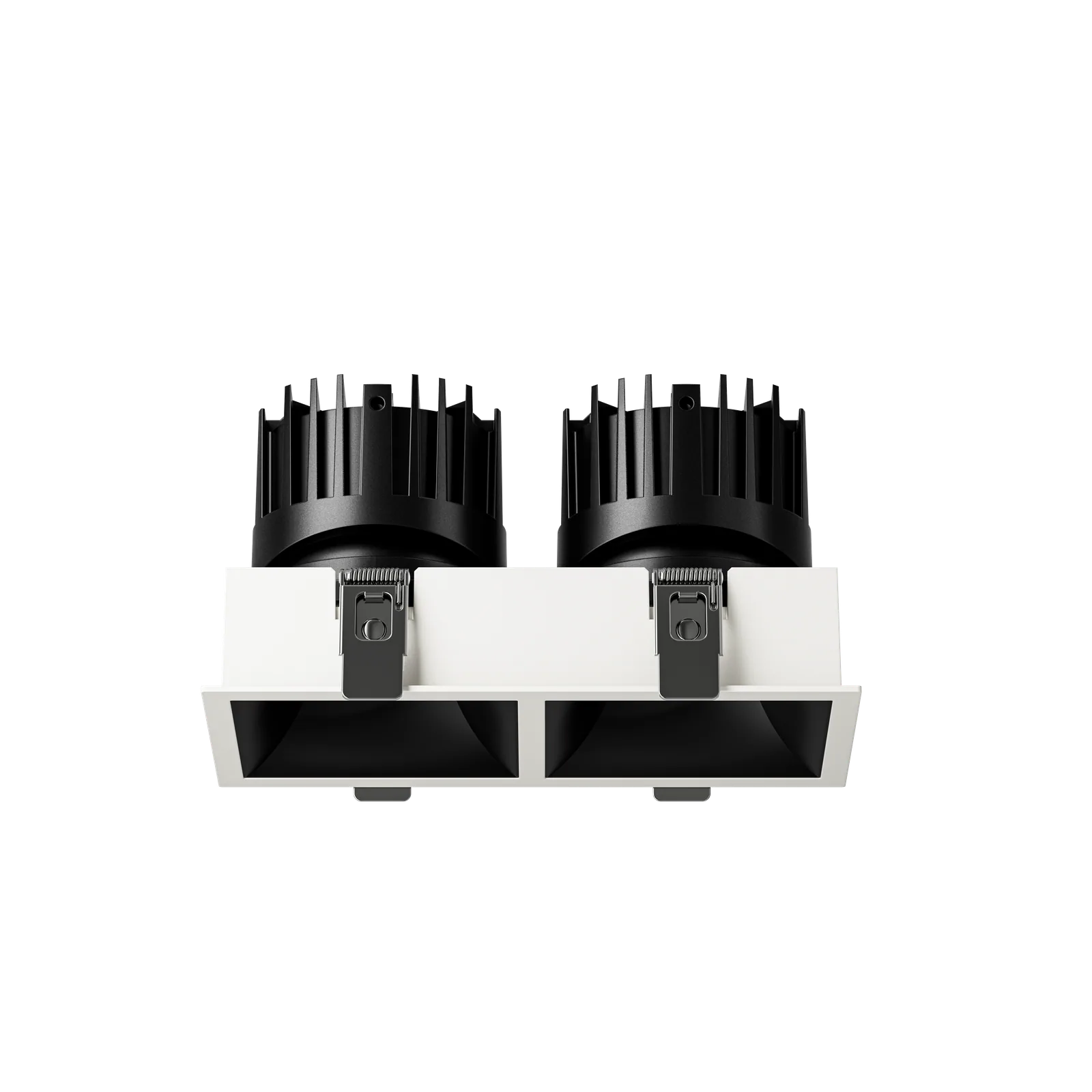 Dark II DX075C2 recessed downlight in Black finish
